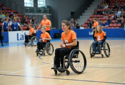 Découverte du handball en fauteuil